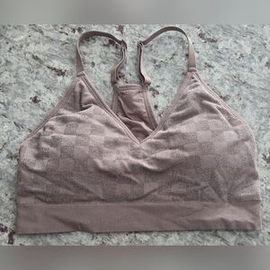PINK Victoria's Secret Ribbed Bralette - Taupe